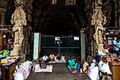 The great Chola temples of Tamil Nadu - the Sri Meenakshi-Sundareshwarar Temple of Madurai. the Pudu-mandapam occupied by brass merchants and tailors  